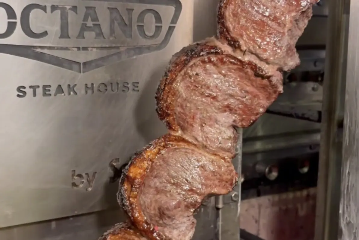 Espeto de picanha na brasa da Octano